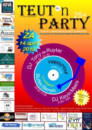 Teut 'n Party 25+ affiche op 14/04/2018